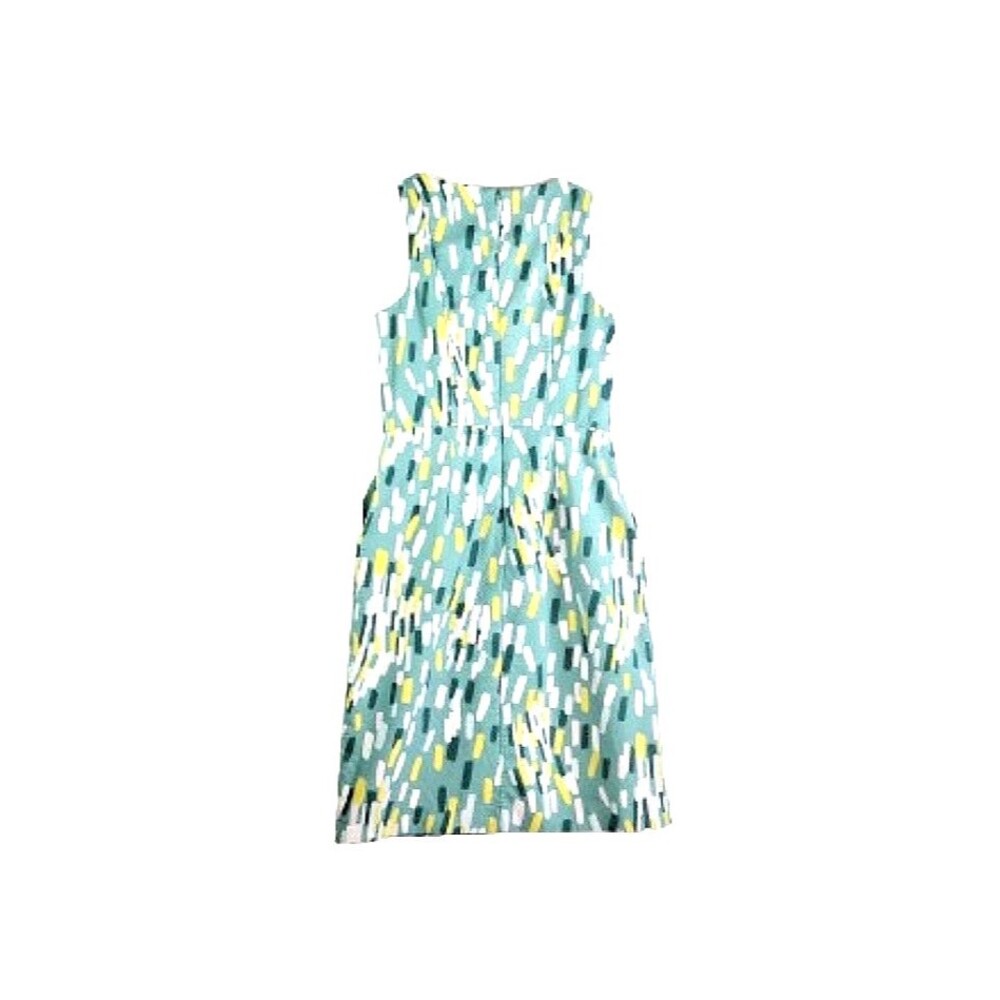 BODEN Women's Sheath Dress Green Confetti Print US 2 Knee Length Sleeveless - Picture 4 of 8